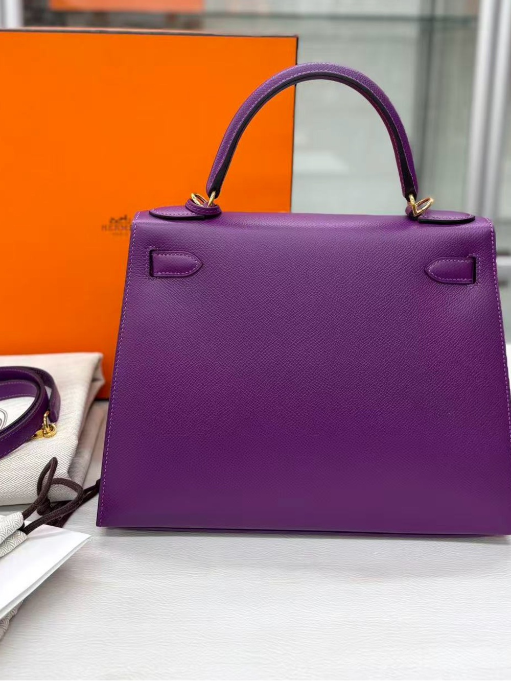 Hermes Epsom Kelly Sellier 28 Anemone - Picture 2 of 16